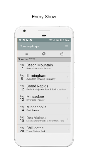 iTour.umphreys Screenshot 1