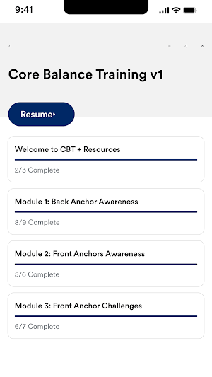 Core Balance Training Screenshot 1