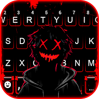 Creepy Maskman Keyboard Background