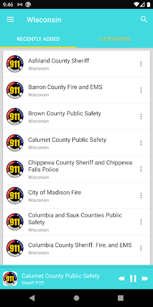 Wisconsin police, fire and EMS radios Screenshot 0