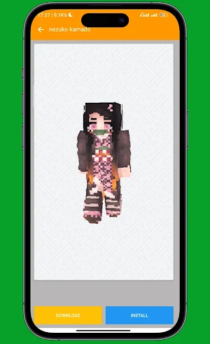Kimetsu Skin for Minecraft PE Screenshot 2