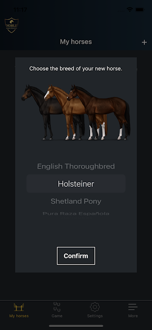 NOBLE HORSE DESIGNER Screenshot 0