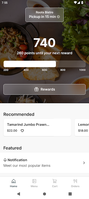 Roots Bistro Screenshot 0