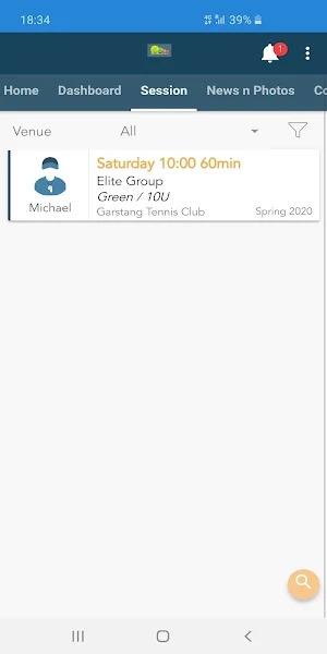Cartmell Tennis Coaching Screenshot 2