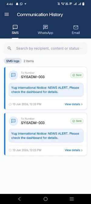 D.C Convent Parent App Screenshot 1