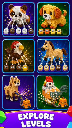 Zoo Cube: Pop Blast Screenshot 1
