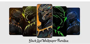 Black Live Wallpaper Parallax Screenshot 0