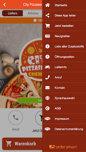 City Pizzaservice Chemnitz Screenshot 2