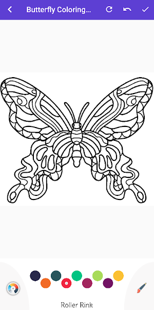 Colorful Butterfly Coloring Screenshot 2