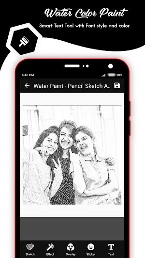 Color Pencil Sketch Effect - Water Paint Art Screenshot 2
