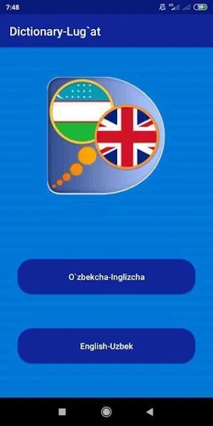 inglizcha-o`zbekcha o`zbekcha-inglizcha lug`at Screenshot 0