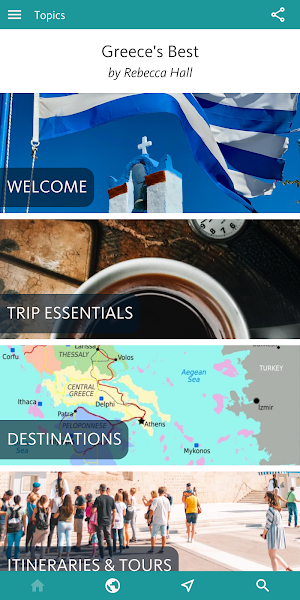 Greece's Best: Greek travel guide & trip planner Screenshot 0