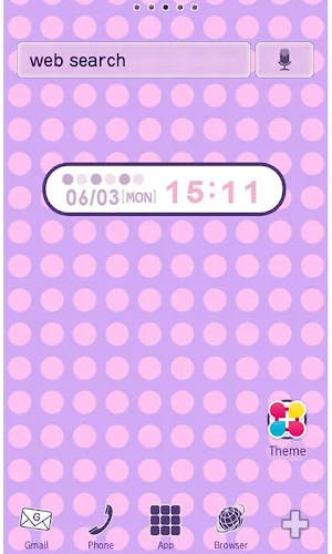 Poppin pink 'n' purple Theme Screenshot 0