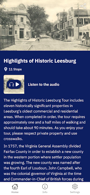 Tour Leesburg Screenshot 1