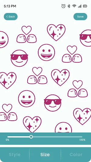 Smiley Emoji Wall on Mobile Screenshot 2