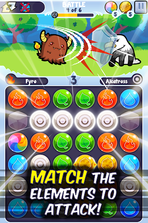 Pico Pets Puzzle - Virtual Monsters Match-3 Screenshot 0