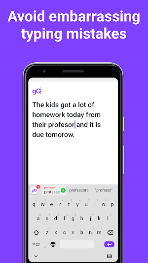 Grammatica: Grammar- and Spell-Check Keyboard Screenshot 3
