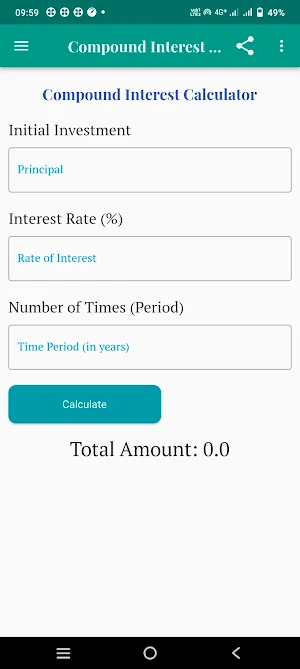 Compound Interest Calculator Screenshot 0