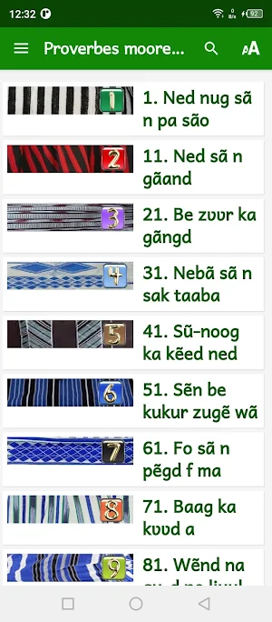 Proverbes Moore franç English Screenshot 0