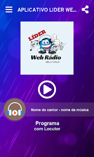 aplicativo líder web radio bela cruz Screenshot 1