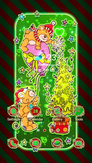 Teddy Bear Christmas-Wallpaper Screenshot 1