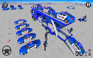 Grand Police Car Transport Truck Screenshot 0