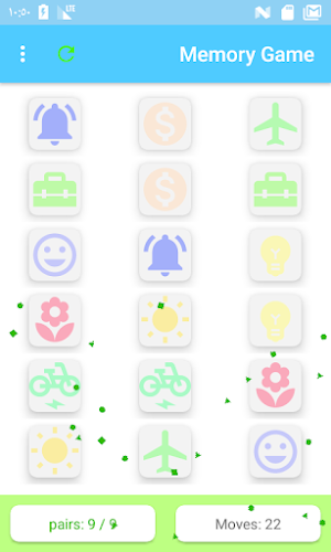 لعبة الذاكرة Screenshot 1