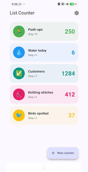 List Counter Screenshot 0