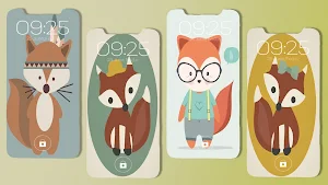 Cute Red Fox Wallpaper Screenshot 2