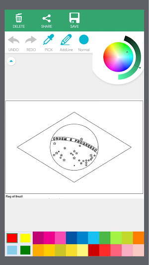 World Flags Coloring Book Screenshot 2