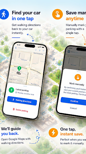 WherePark: find my parked car Screenshot 2