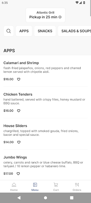 Atlantic Grill Screenshot 1