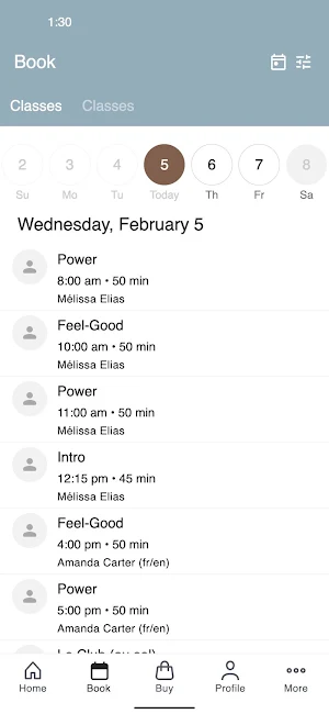 Pilates Club Montreal Screenshot 1