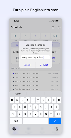 Cron Lab: Crontab Editor Screenshot 1