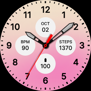 Blush Pink Elegant Watch Face Screenshot 3