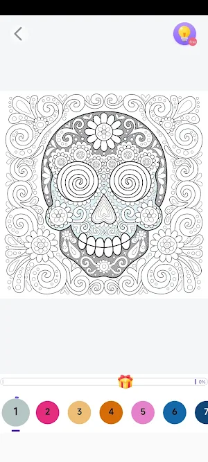 Mandala Paint: Color by Number Screenshot 1