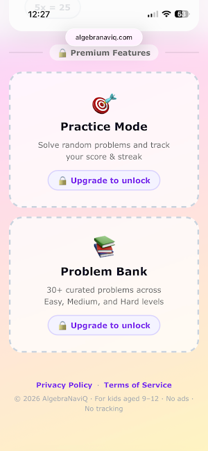 AlgebraNaviQ Screenshot 1