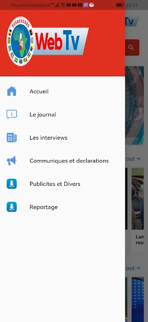 CEEAC WEBTV Screenshot 1