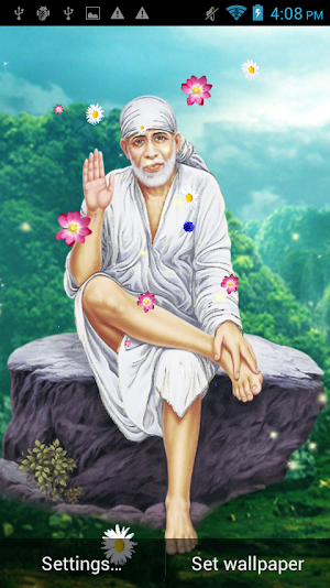 Sai Baba Live wallpaper Screenshot 0