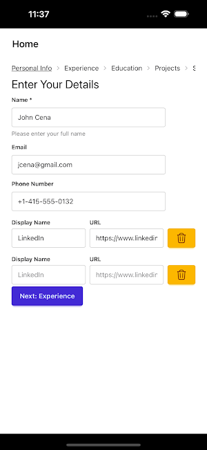 Resume Maker 9000 - PDF CV Screenshot 3