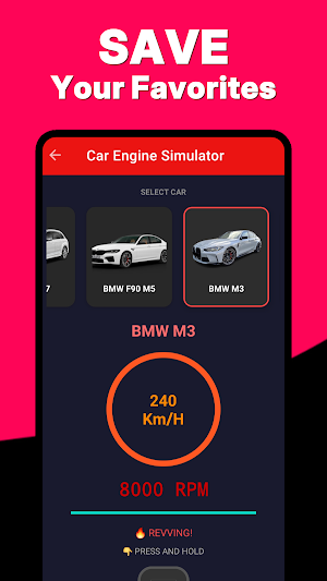 Car Engine Sounds & Gas Pedal Screenshot 3