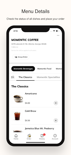 Momentic Coffee Screenshot 1