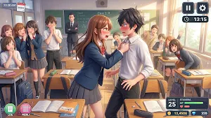 Anime Girl School Love Story Screenshot 2