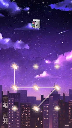 AppLock Live Theme Starry Night – Paid Theme Screenshot 0