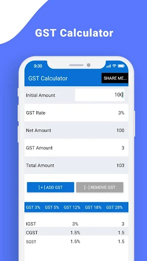 Fast GST Calculator Screenshot 2