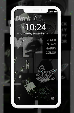 Black Wallpaper Screenshot 1
