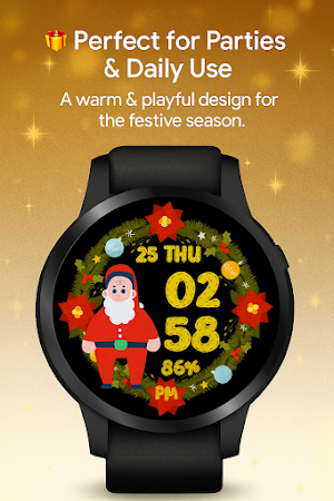 Christmas Santa WatchFace Screenshot 3
