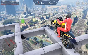 Crazy Stunt Rider GT Bike Game Screenshot 1