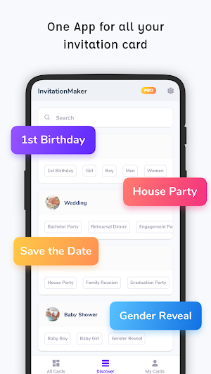 Invitation Card Maker: Ecards & Digital Card Screenshot 2
