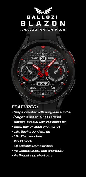 BALLOZI Blazon Watch Face Screenshot 1